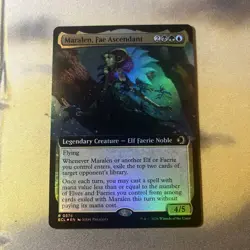 MTG / Maralen Fae Ascendant - Extended Art Foil / Nm & Never Played - Image 1