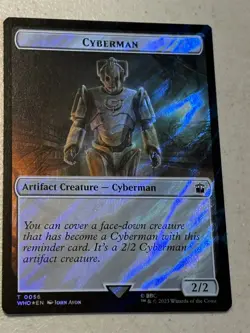 mtg surge foil token Soldier // Cyberman, 0040/0055, Doctor Who, unplayed - Image 2