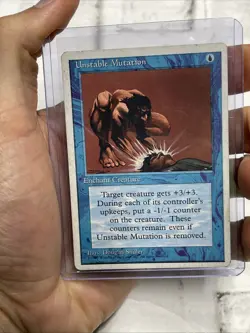 Magic MTG - Unstable Mutation - Regular 4th Fourth Edition - Glossy Variant MP - Image 1