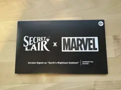 Earths Mightiest Emblem Arcane Signet Marvel Foil Secret Lair Avengers MTG Magic - Image 1