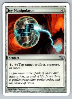 MTG Magic the Gathering 9th Edition Icy Manipulator Uncommon 299/350 - Image 1