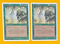 MTG FORCE OF NATURE (x2) 4th Edition (OldManMTG 009-827) - Image 1