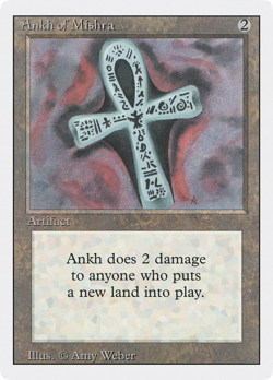 Ankh of Mishra (HP) Revised Edition 3ED Magic MTG - Image 1