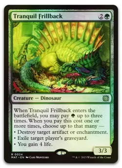 Tranquil Frillback #24 (Foil) (LP) March of the Machine MAT Magic MTG - Image 1