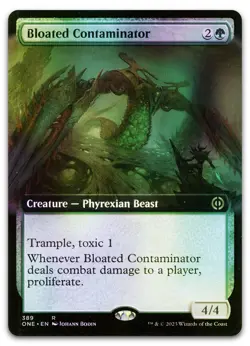 Bloated Contaminator (Extended Art) #389 (Foil) NM Phyrexia All Will Be One - Image 1
