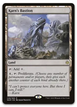 Karn's Bastion #248 (LP) War of the Spark WAR Magic MTG - Image 1