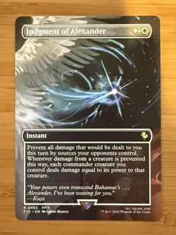 MTG Final Fantasy Judgment of Alexander (Borderless) #0455 Regular Non Foil NM - Image 1