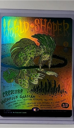 2025 MTG Magic The Gathering SLD Secret Lair Drop Poster Foil #2017 World Shaper - Image 1