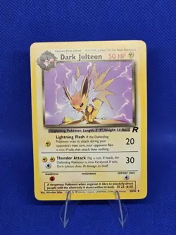 Dark Jolteon - 38/82 Team Rocket - Pokemon TCG - 2000 - Image 1