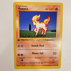 Ponyta 60/102 1st Edition Shadowless Base Set Regular NM - Pokemon Card - Image 1