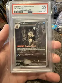 2024 POKEMON TWM EN-TWILIGHT MASQUERADE ILLUSTRATION RARE #174 FROSLASS PSA 9 - Image 1