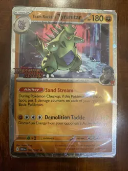 Pokemon Destined Rivals Team Rocket’s Tyranitar Build & Battle Deck Sealed! New! - Image 1