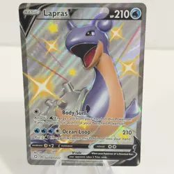 2021 Lapras V Pokemon Shining Fates SV110/SV122 Shiny Full Art Ultra Rare NM - Image 1