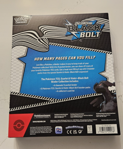 Pokemon TCG: Scarlet & Violet - Black Bolt Binder Collection - FACTORY SEALED! - Image 2