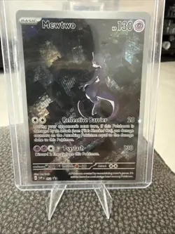 Pokemon TCG Mewtwo Illustration Rare Full Art 150/165 Scarlet & Violet English - Image 1