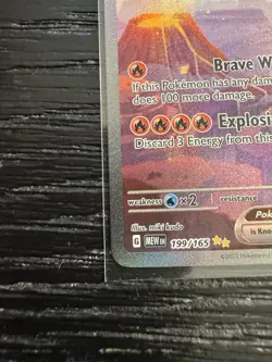 Charizard Ex Pokemon Tcg 151 Scarlet Violet Illustration Rare 199/165 NM - Image 4