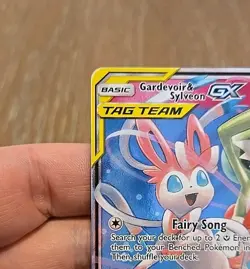 2019 Pokemon SM Unbroken Bonds Gardevoir Sylveon Tag Team Holo #130/214 - Image 5