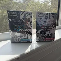 Pokemon Scarlet & Violet Black Bolt White Flare Booster Bundle Box English 2025… - Image 1