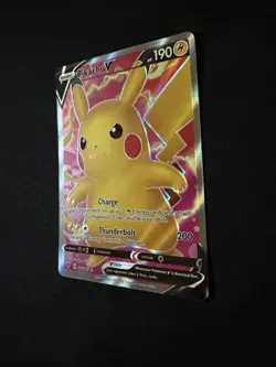 Pikachu V 170/185 Full Art Ultra Rare Vivid Voltage Pokemon TCG NM - Image 2