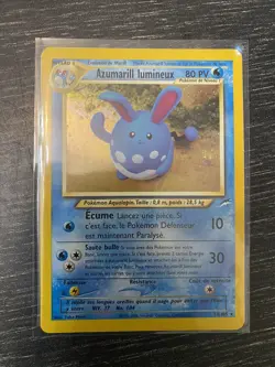 Pokemon TCG Light Azumarill Neo Destiny 13/105 Holo Rare - Image 1