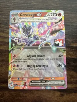 Pokemon TCG Ceruledge EX 036/191 Play Stamp Prize Pack Series 7 - Near Mint - Image 1