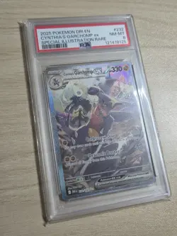2025 POKEMON DRI EN-DESTINED RIVALS #232 CYNTHIA'S GARCHOMP EX PSA 8 - Image 5