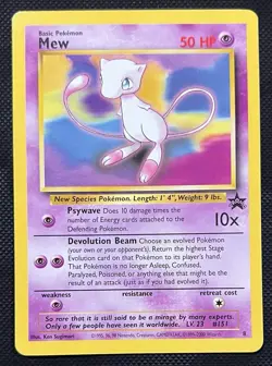 2000 Pokemon Mew 8 Black Star Promo LP - Image 1