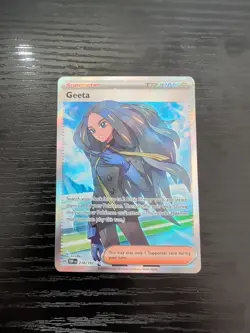 Geeta 218/197 S&V Obsidian Flames Full Art Ultra Rare Holo Trainer Pokemon NM - Image 1