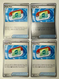 Pokemon TCG Poke Pad 081/088 Lot (4) NM Perfect Order Poke Pad x4 - Image 1