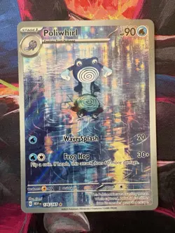 Poliwhirl 176/165 Pokemon TCG Scarlet Violet 151 Illustration Rare English NM - Image 1