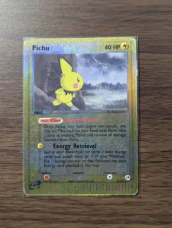Pokemon TCG - Pichu - 20/100 - Rare Reverse Holo - Ex Sandstorm - LP - Image 1