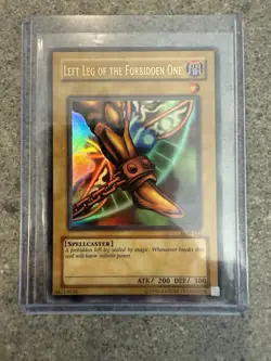 Yu-Gi-Oh Left Leg of the Forbidden One LOB-121 | Original 2002 Exodia Holo - Image 1