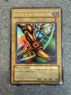 Yu-Gi-Oh Left Leg of the Forbidden One LOB-121 | Original 2002 Exodia Holo - Image 2