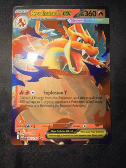 Mega Charizard Y EX 022/217 Pokemon TCG Ascended Heroes Fresh Pack Pull NM - Image 1