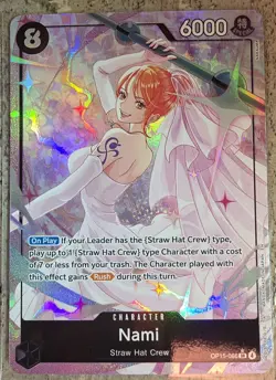 One Piece Nami Alt Art SR Adventure On Kami's Island Op-15 English - Image 1