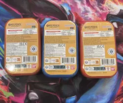 One Piece TCG Tin Pack Set Vol. 2 (TS-02, OP13) New Sealed In Hand Set Of 3 - Image 2