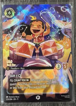 ENCHANTED Lorcana Lilo Rock Star Foil - Image 1