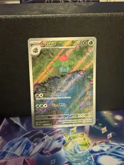 Pokemon TCG Ivysaur 167/165 Illustration Rare Scarlet & Violet 151 - Image 1