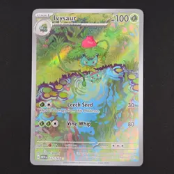 Pokemon TCG Card Ivysaur 167/165 Scarlet & Violet 151 IR *English* - NM - Image 1
