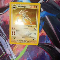 Pokemon TCG Kabutops Holo Fossil 9/62 Unlimited Edition LP Card - Image 1