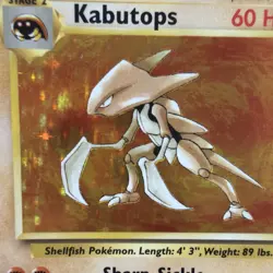 Pokemon TCG Kabutops Holo Fossil 9/62 Unlimited Edition LP Card - Image 3