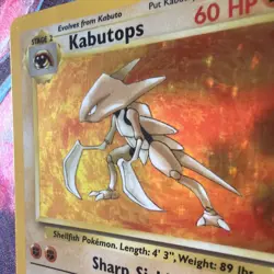 Pokemon TCG Kabutops Holo Fossil 9/62 Unlimited Edition LP Card - Image 4