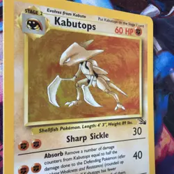 Pokemon TCG Kabutops Holo Fossil 9/62 Unlimited Edition LP Card - Image 5