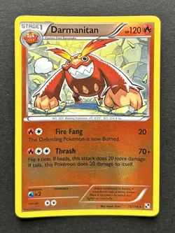 Pokemon TCG Darmanitan Black White Reverse Holo Card 25/114 MP - Image 1