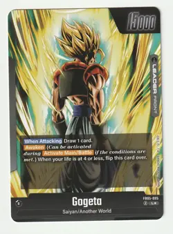 Gogeta FB05-095 Leader Alternate Art New Adventure Dragon Ball Super TCG Card - Image 4
