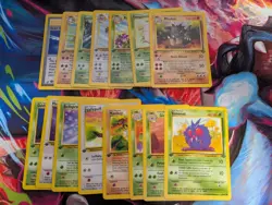 Pokemon Card Lot 1999 WOTC 15 Different Cards Of 1st Edition Jungle - Image 1
