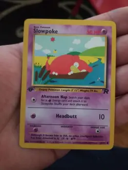 Slowpoke 67/82 1st Edition Team Rocket Pokemon Card Near Mint - Mint NM - Image 1