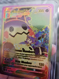 Mimikyu Vmax Rainbow Foil Fan Art Vinyl Textured Collector Card HP300 - Image 4