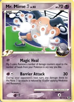 Mr. Mime E4 28/111 Rising Rivals Pokemon Card TCG - Image 1