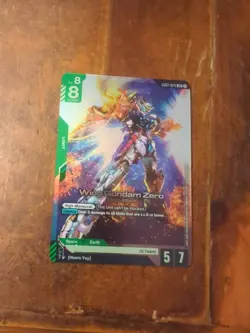 Wing Gundam Zero GD01-024 LR - Newtype Rising Gundam Card Game TCG - NM Foil - Image 1